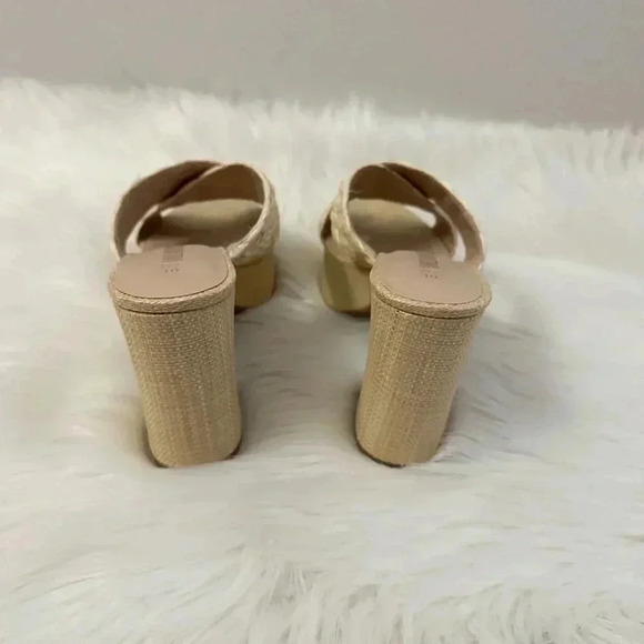 DREAM PAIRS Women's Platform Heels Open Toe Slip on Heels for Women High Chunky - Picture 6 of 7